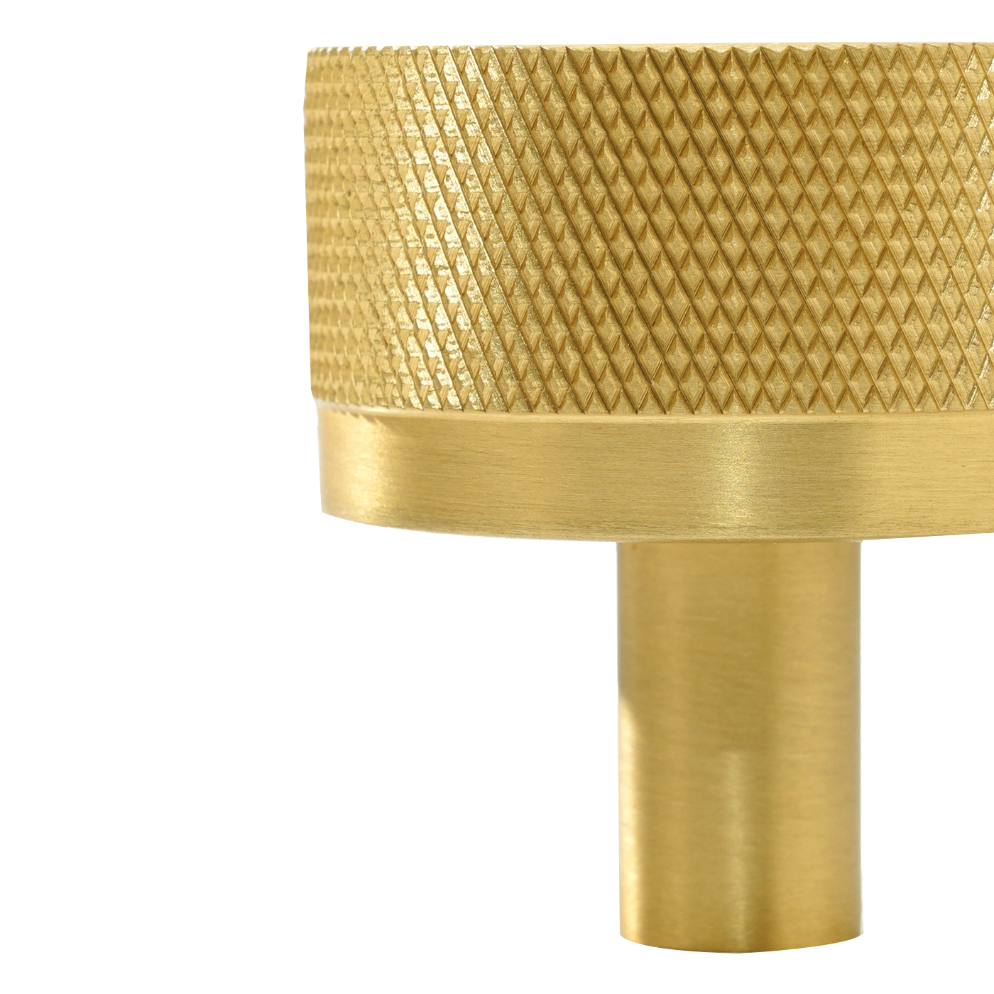 Momo Bellevue Knurled Knob Solid Brass 35mm in Brushed Satin Brass (3)