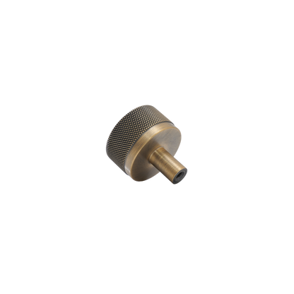 Momo Bellevue Knurled Knob Solid Brass 35mm in Dark Brushed Brass (2)