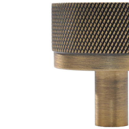 Momo Bellevue Knurled Knob Solid Brass 35mm in Dark Brushed Brass (3)