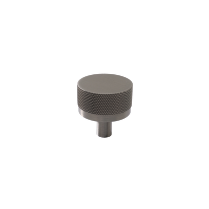 Momo Bellevue Knurled Knob Solid Brass 35mm in Dull Brushed Nickel