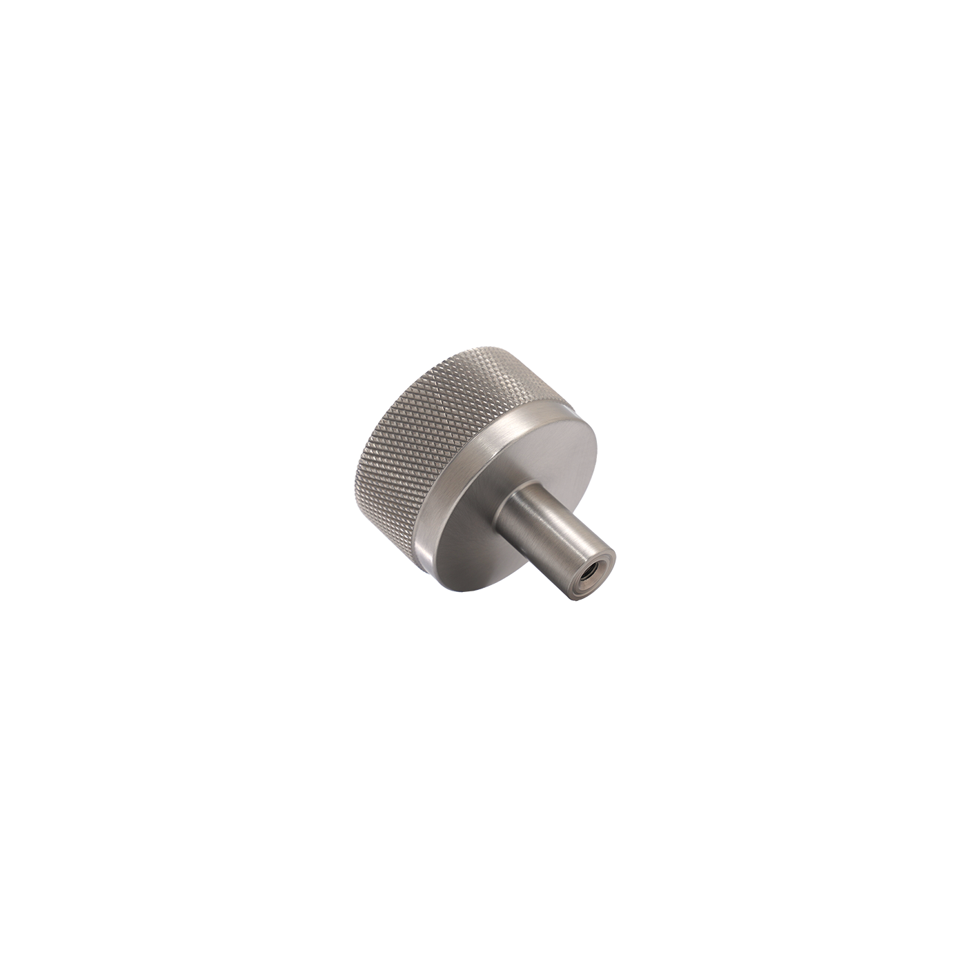 Momo Bellevue Knurled Knob Solid Brass 35mm in Dull Brushed Nickel (2)