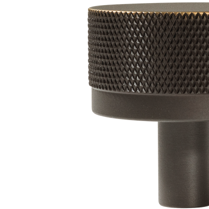 Momo Bellevue Knurled Knob Solid Brass 35mm in Dark Bronze (2)