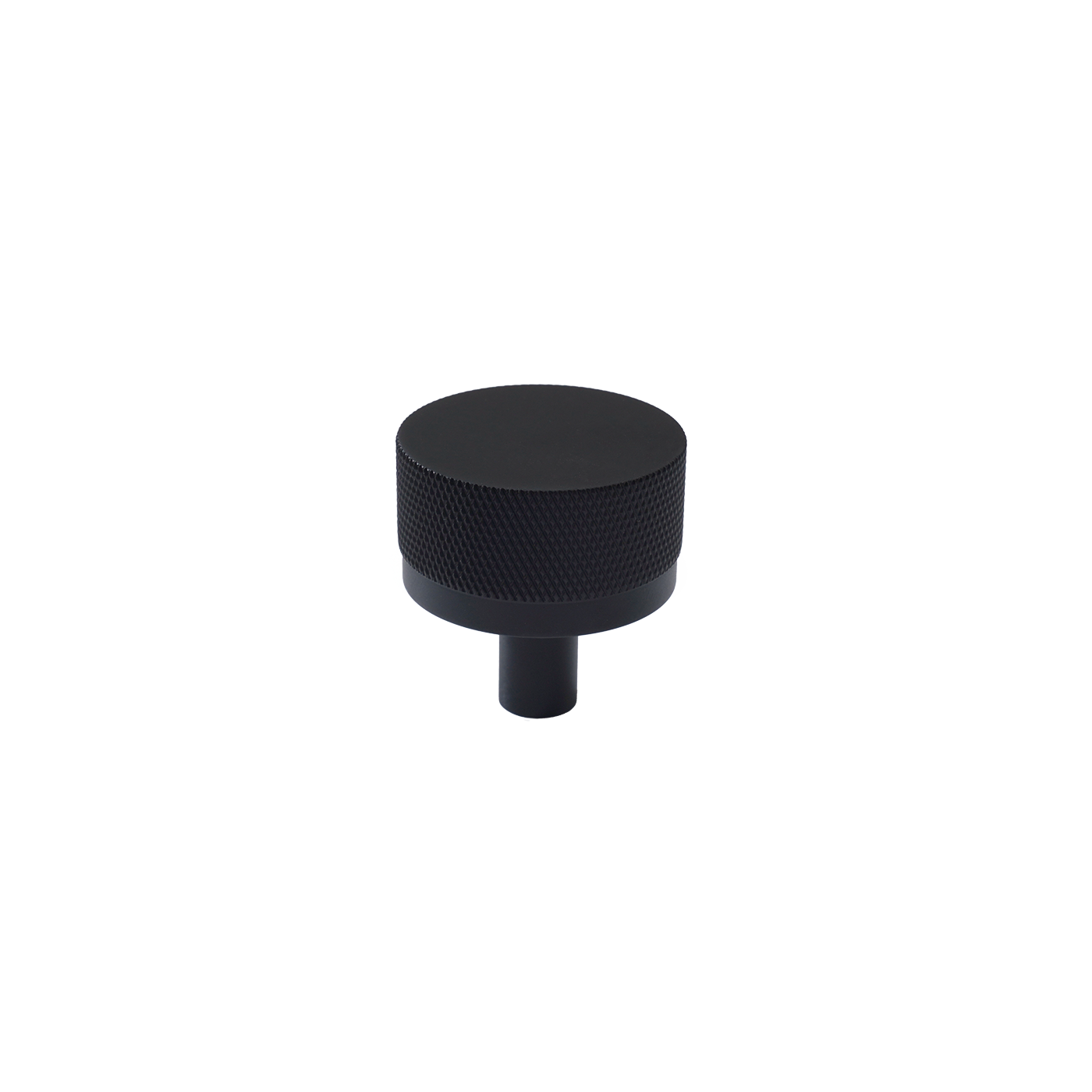 Momo Bellevue Knurled Knob Solid Brass 35mm in Matt Black