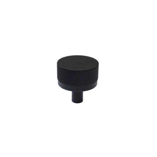Momo Bellevue Knurled Knob Solid Brass 35mm in Matt Black