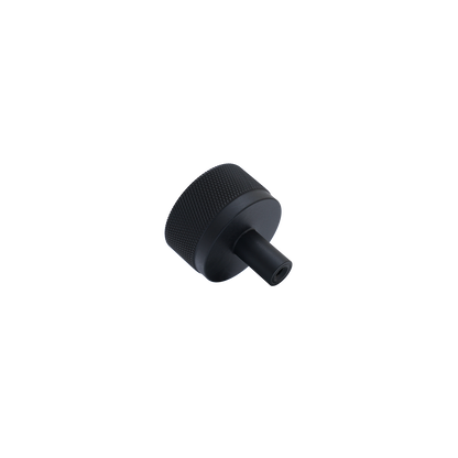 Momo Bellevue Knurled Knob Solid Brass 35mm in Matt Black (2)