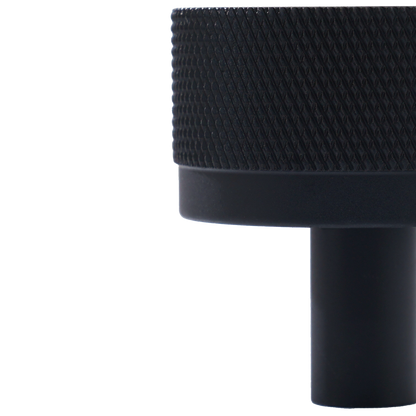 Momo Bellevue Knurled Knob Solid Brass 35mm in Matt Black (3)