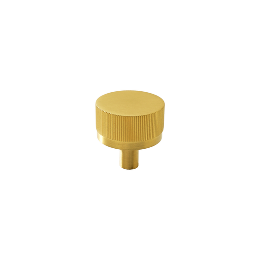 Momo Bellevue Lined Knob Solid Brass 35mm in Brushed Satin Brass