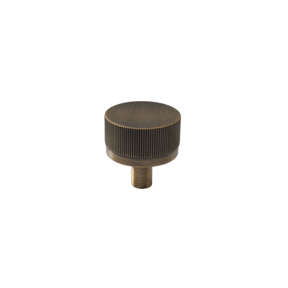 Momo Bellevue Lined Knob Solid Brass 35mm in Dark Brushed Brass