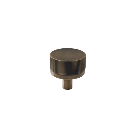 Momo Bellevue Lined Knob Solid Brass 35mm in Dark Brushed Brass