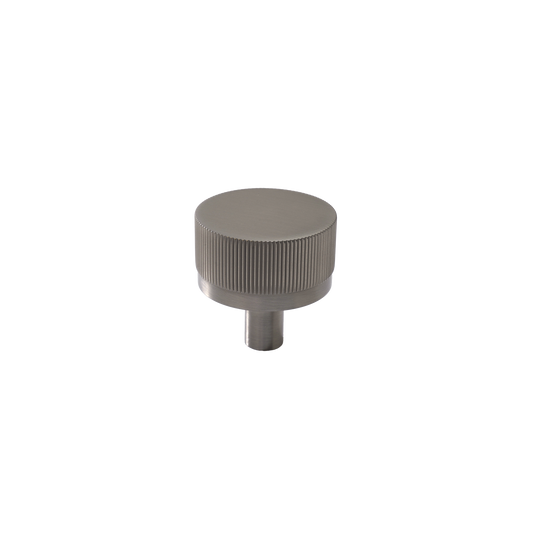 Momo Bellevue Lined Knob Solid Brass 35mm in Dull Brushed Nickel