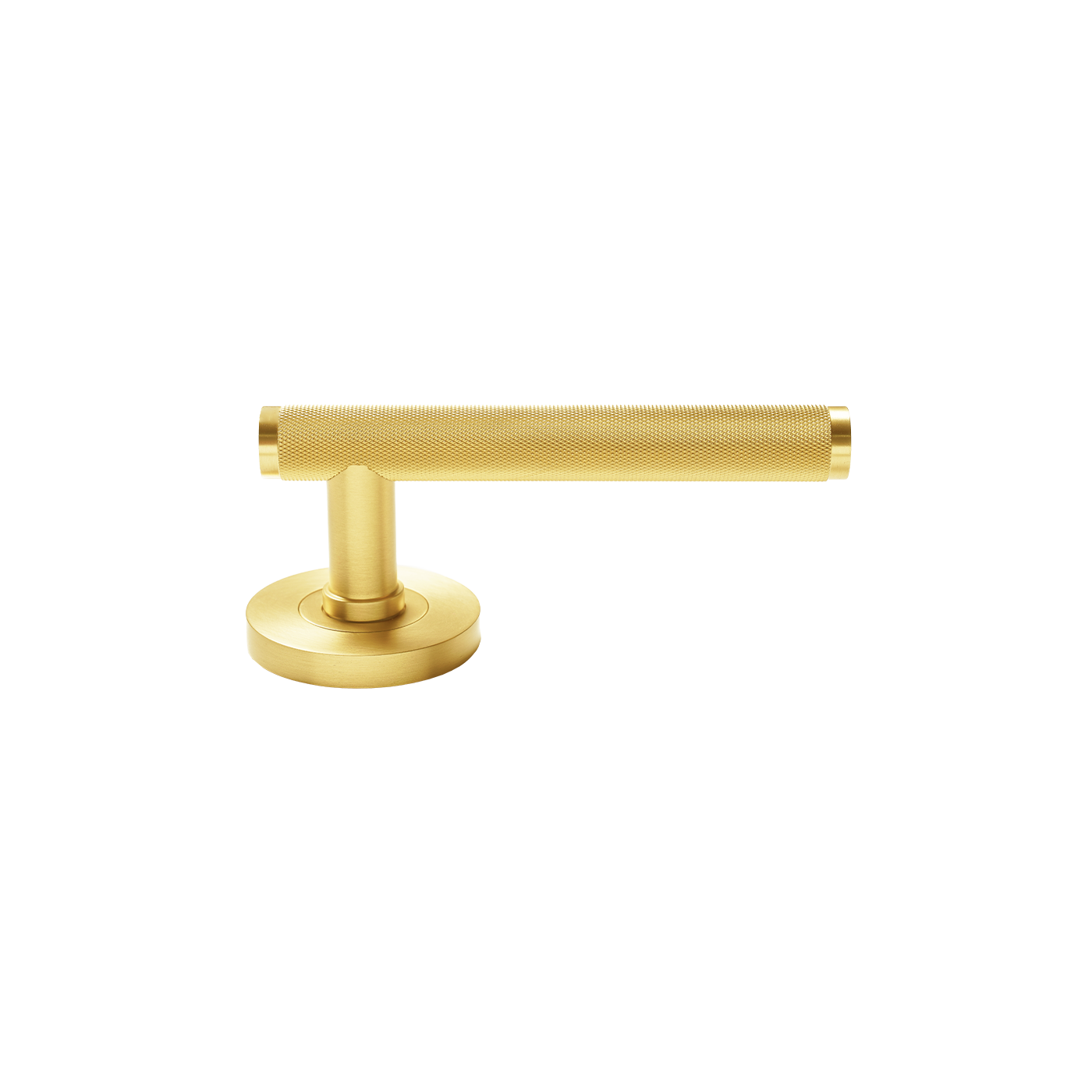 Momo Bellevue Solid Brass Knurled Mortice Lock Passage Lever Set In Brushed Satin Brass (2)