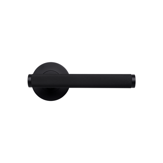Momo Bellevue Knurled Lever Handle Matt Black