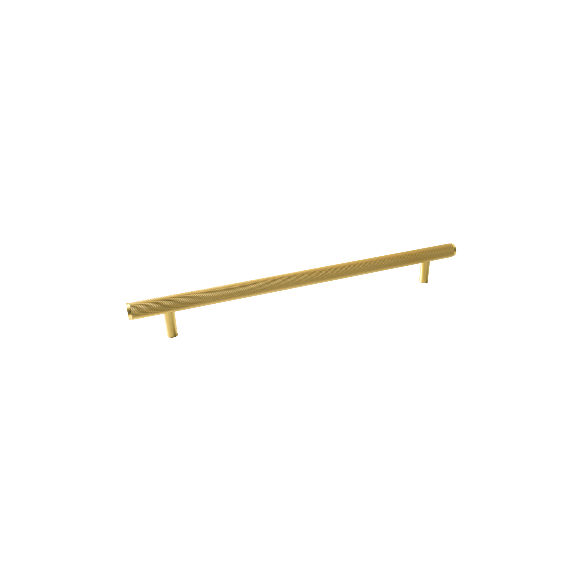 Momo Bellevue Knurled Solid Brass Door Pull Handle In Brushed Satin Brass