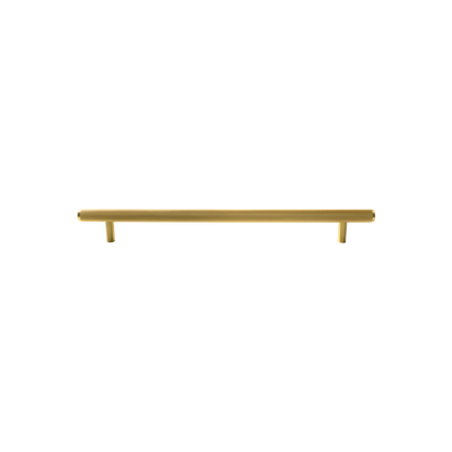 Momo Bellevue Knurled Solid Brass Door Pull Handle In Brushed Satin Brass (1)