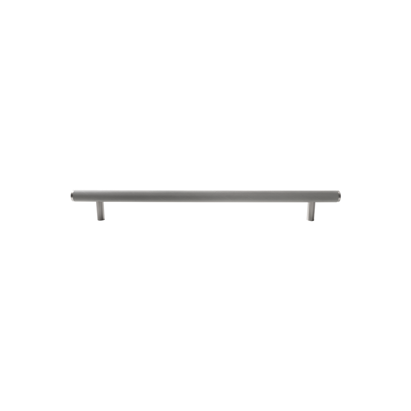 Momo Bellevue Knurled Solid Brass Door Pull Handle In Dull Brushed Nickel (1)