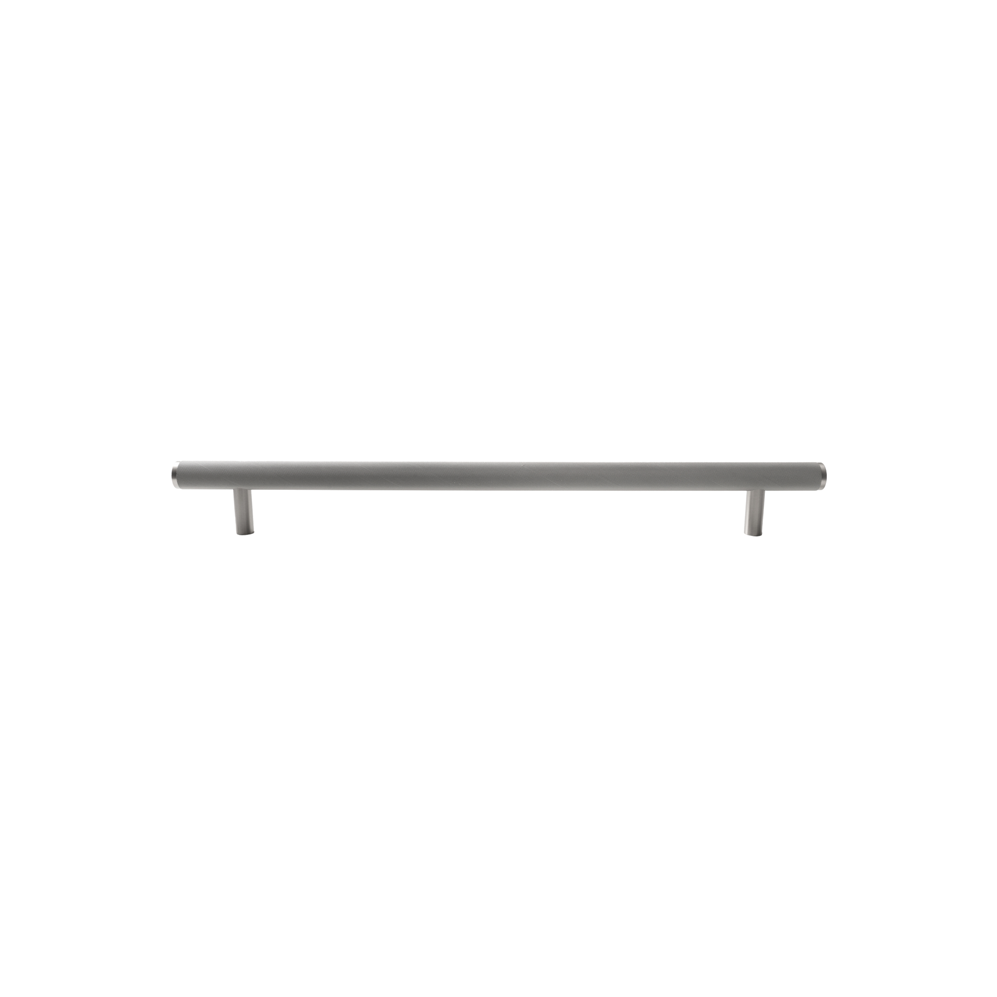 Momo Bellevue Knurled Solid Brass Door Pull Handle In Dull Brushed Nickel (1)