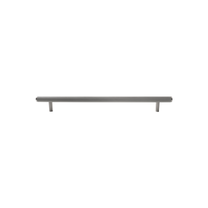 Momo Bellevue Knurled Solid Brass Door Pull Handle In Dull Brushed Nickel (1)