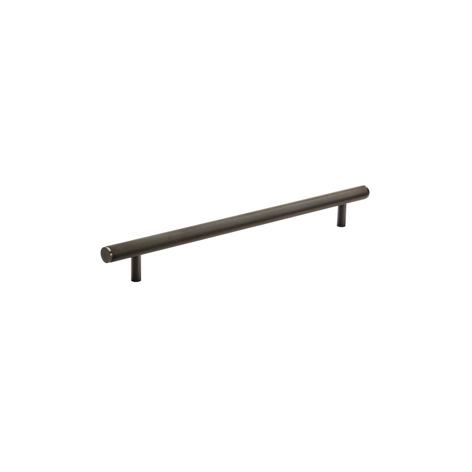 Momo Bellevue Knurled Solid Brass Door Pull Handle In Dark Bronze