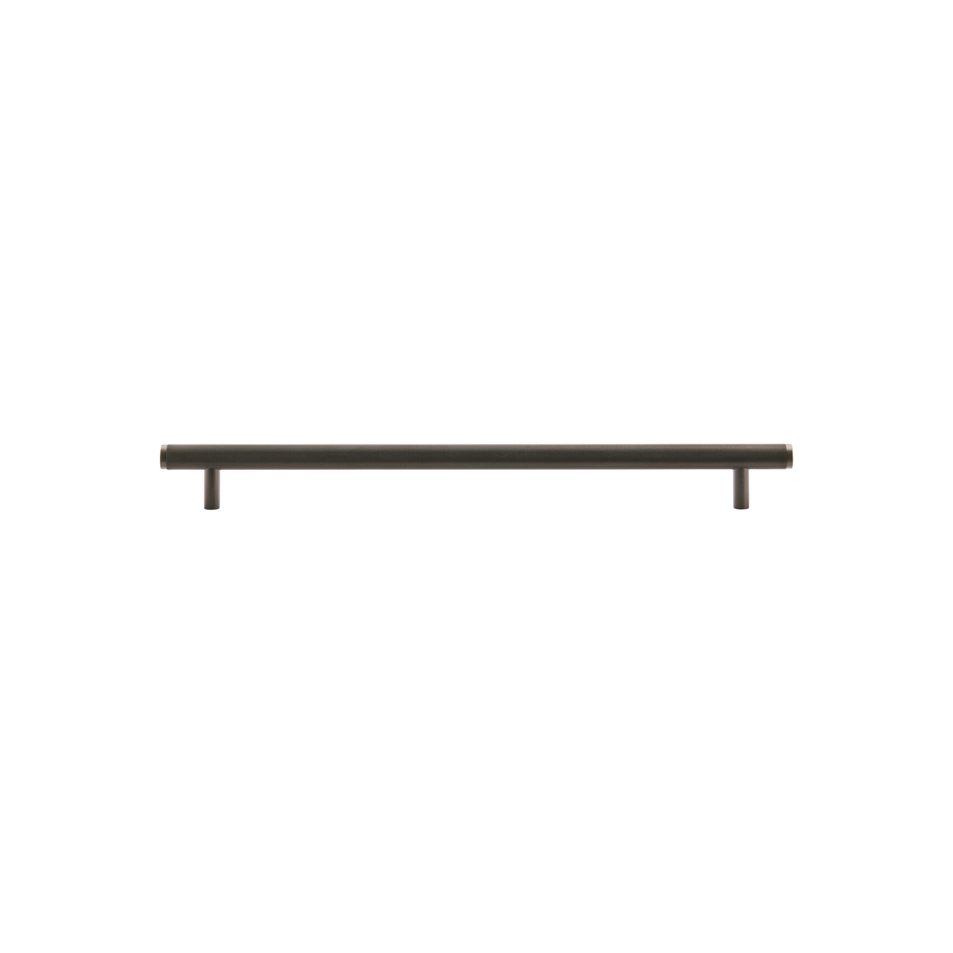 Momo Bellevue Knurled Solid Brass Door Pull Handle In Dark Bronze (1)