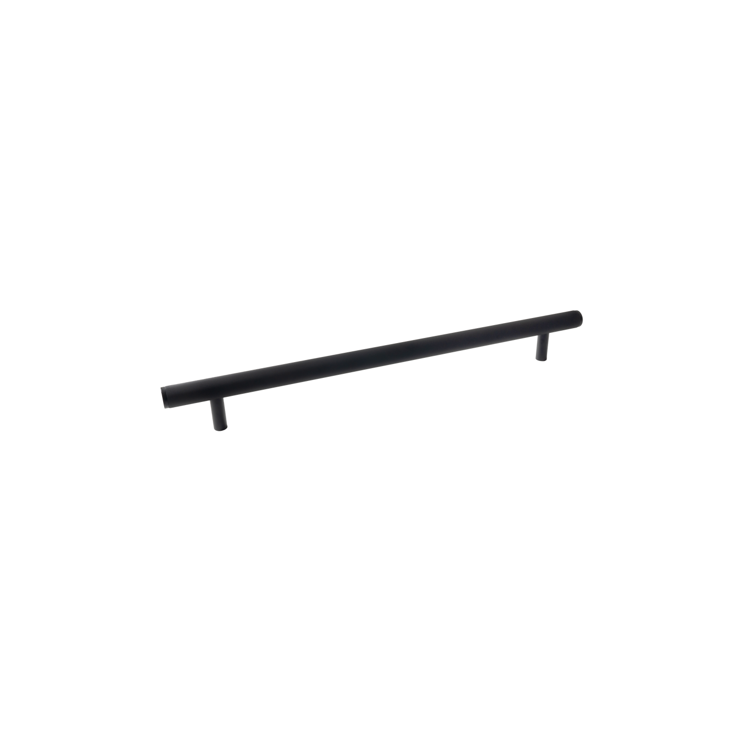 Momo Bellevue Knurled Solid Brass Door Pull Handle In Matt Black