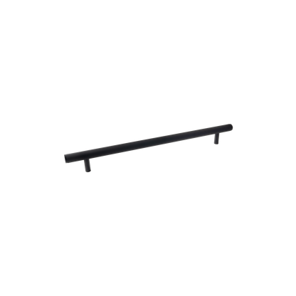 Momo Bellevue Knurled Solid Brass Door Pull Handle In Matt Black