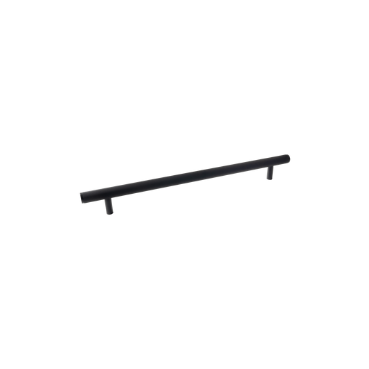 Momo Bellevue Knurled Solid Brass Door Pull Handle In Matt Black