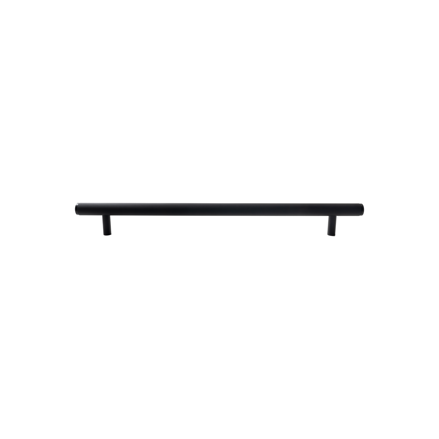 Momo Bellevue Knurled Solid Brass Door Pull Handle In Matt Black (1)