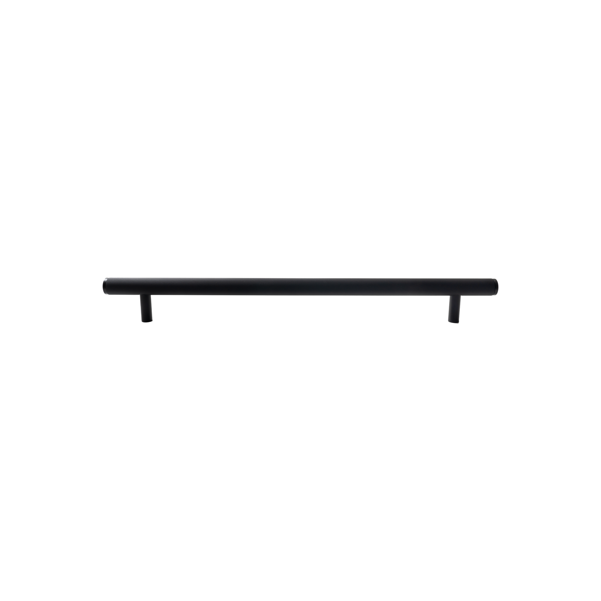 Momo Bellevue Knurled Solid Brass Door Pull Handle In Matt Black (1)