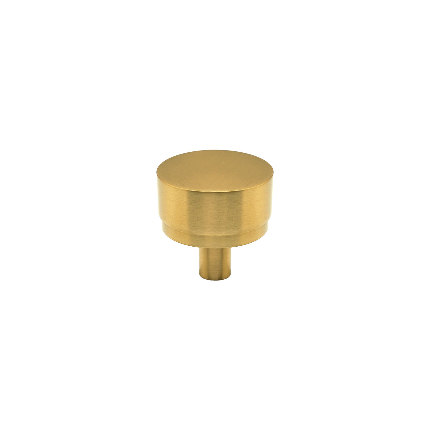 Momo Bellevue Plain Knob Solid Brass 35mm in Brushed Satin Brass