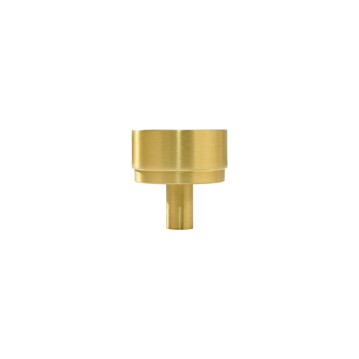 Momo Bellevue Plain Knob Solid Brass 35mm in Brushed Satin Brass (1)