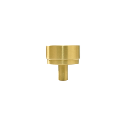 Momo Bellevue Plain Knob Solid Brass 35mm in Brushed Satin Brass (1)