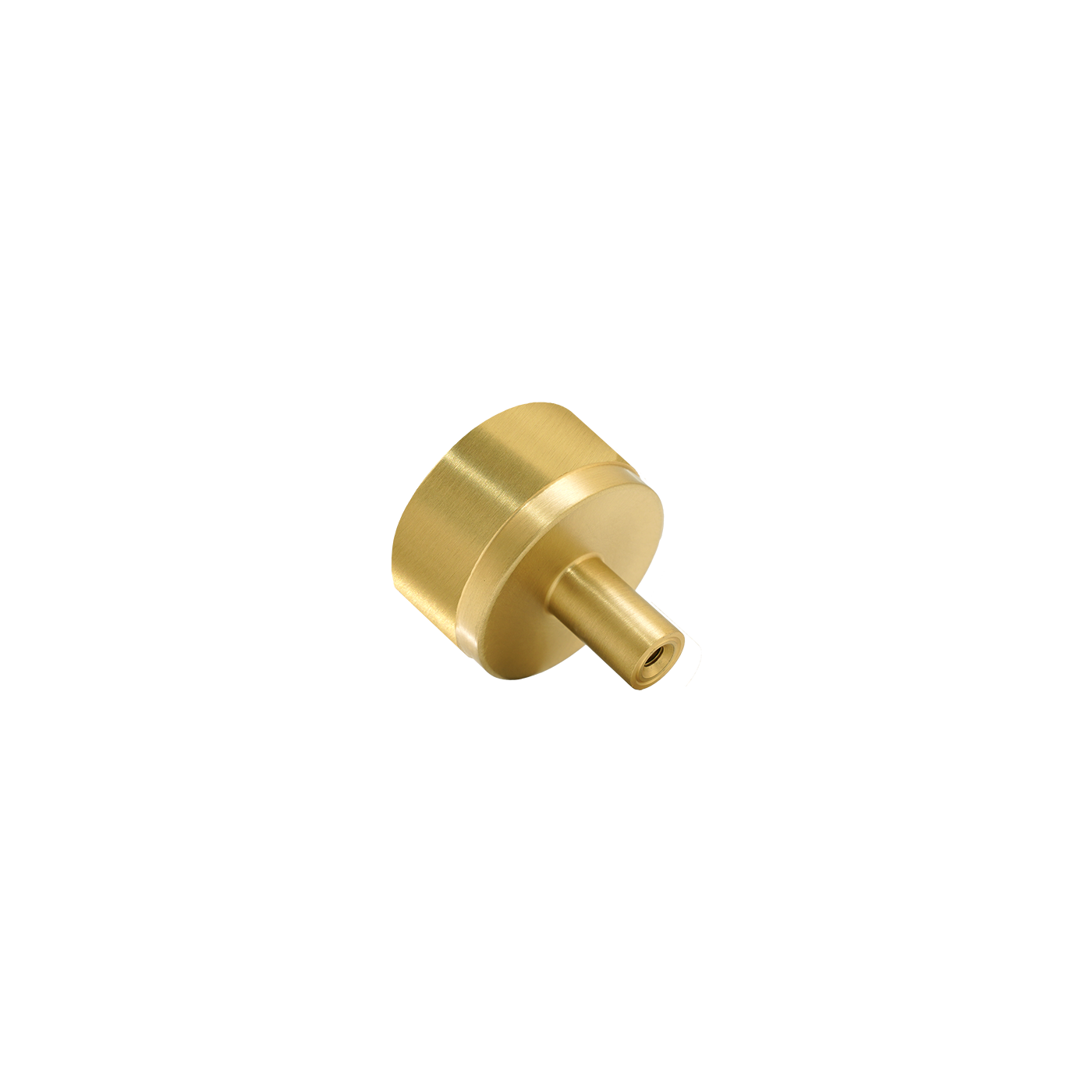 Momo Bellevue Plain Knob Solid Brass 35mm in Brushed Satin Brass (2)