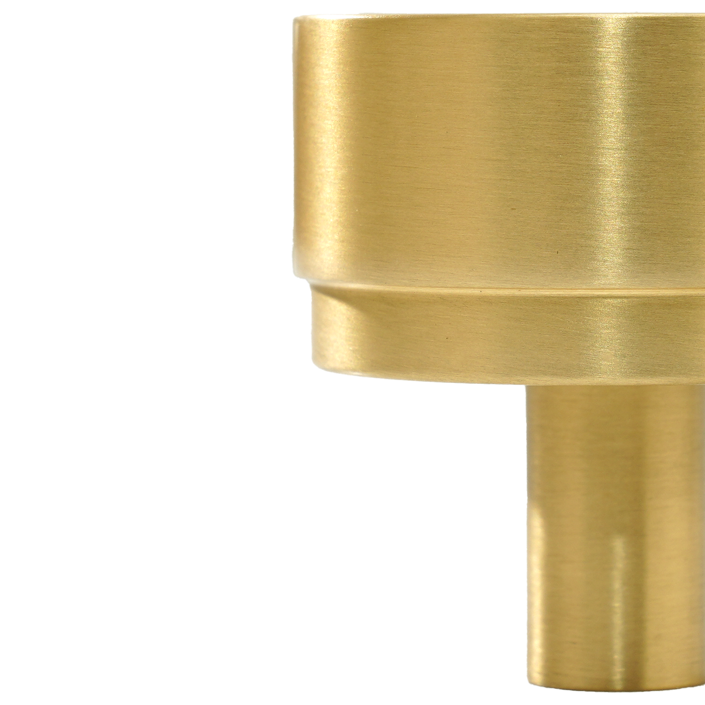 Momo Bellevue Plain Knob Solid Brass 35mm in Brushed Satin Brass (3)