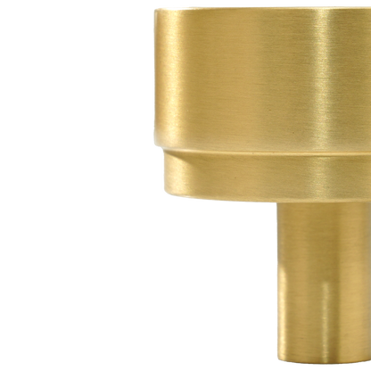Momo Bellevue Plain Knob Solid Brass 35mm in Brushed Satin Brass (3)