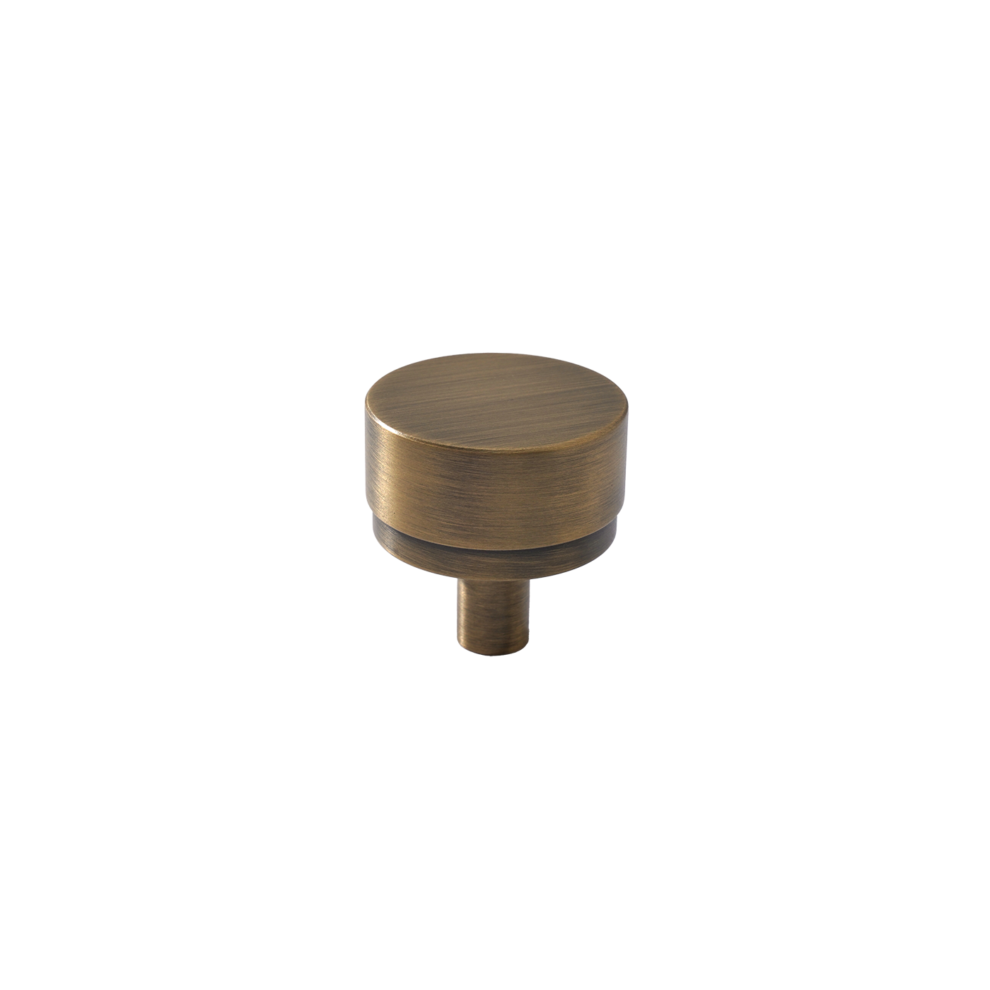 Momo Bellevue Plain Knob Solid Brass 35mm in Dark Brushed Brass