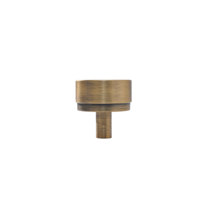 Momo Bellevue Plain Knob Solid Brass 35mm in Dark Brushed Brass (1)
