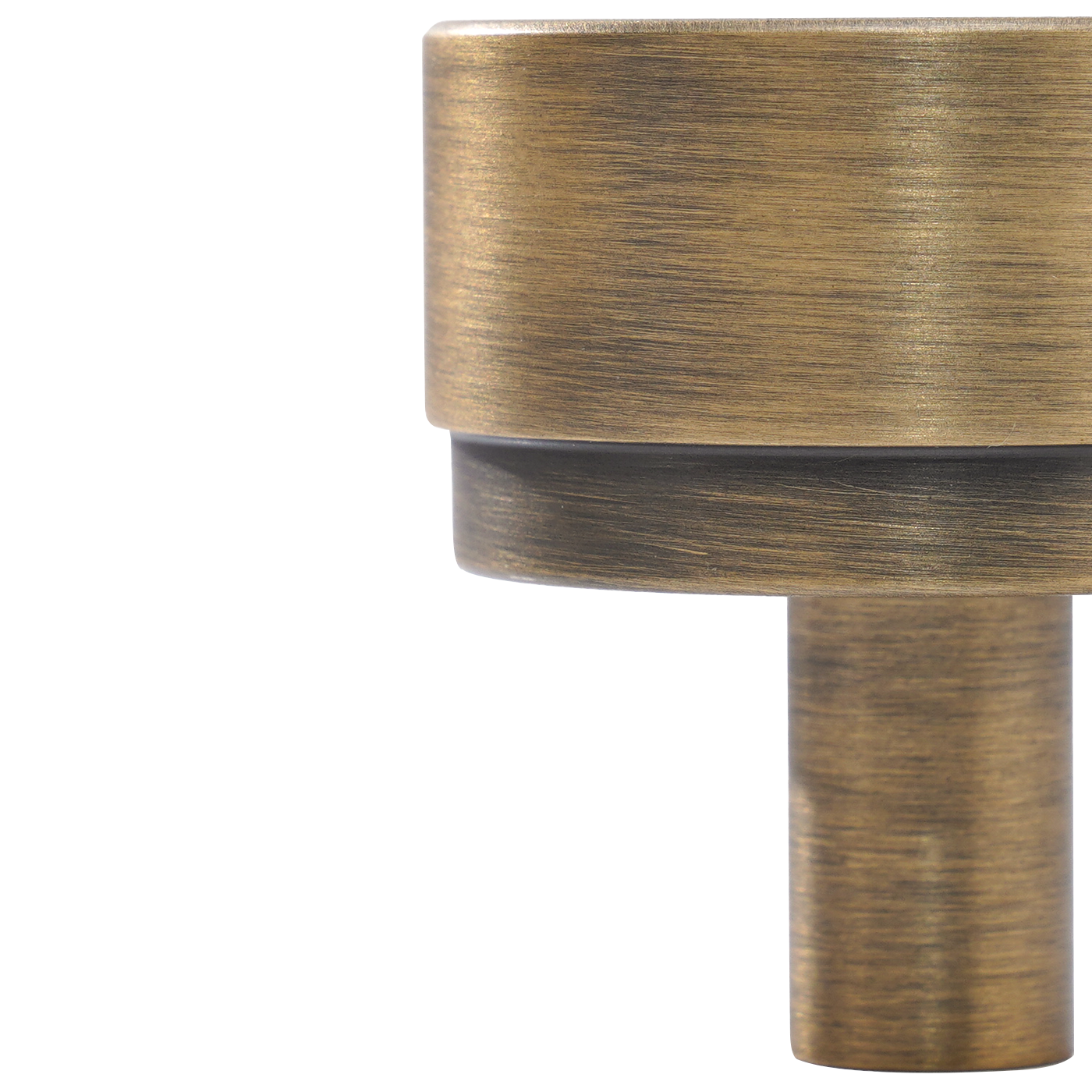 Momo Bellevue Plain Knob Solid Brass 35mm in Dark Brushed Brass (3)