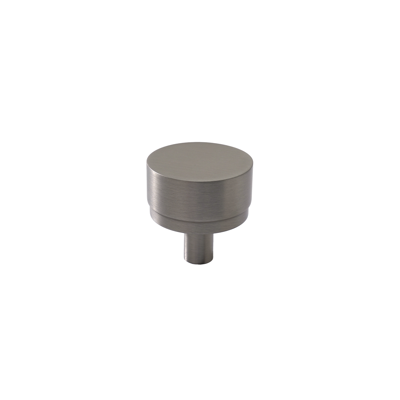 Momo Bellevue Plain Knob Solid Brass 35mm in Dull Brushed Nickel