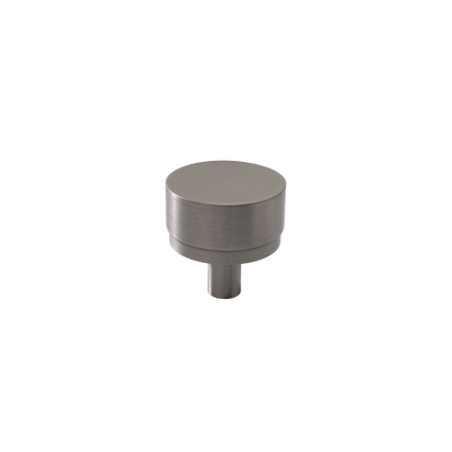 Momo Bellevue Plain Knob Solid Brass 35mm in Dull Brushed Nickel