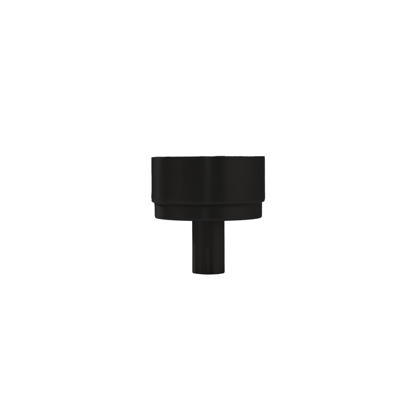 Momo Bellevue Plain Knob Solid Brass 35mm in Matt Black (1)