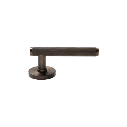 Momo Bellevue Solid Brass Lined Mortice Lock Passage Lever Set In Bronze (2)