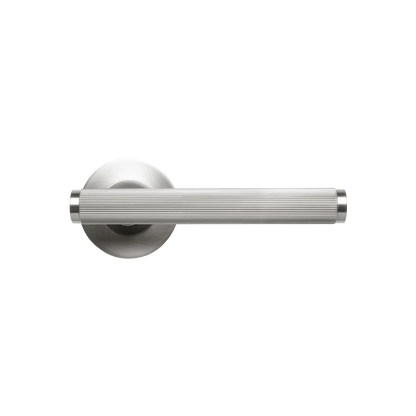 Momo Bellevue Solid Brass Lined Mortice Lock Privacy Lever Set In Dull Brushed Nickel (1)