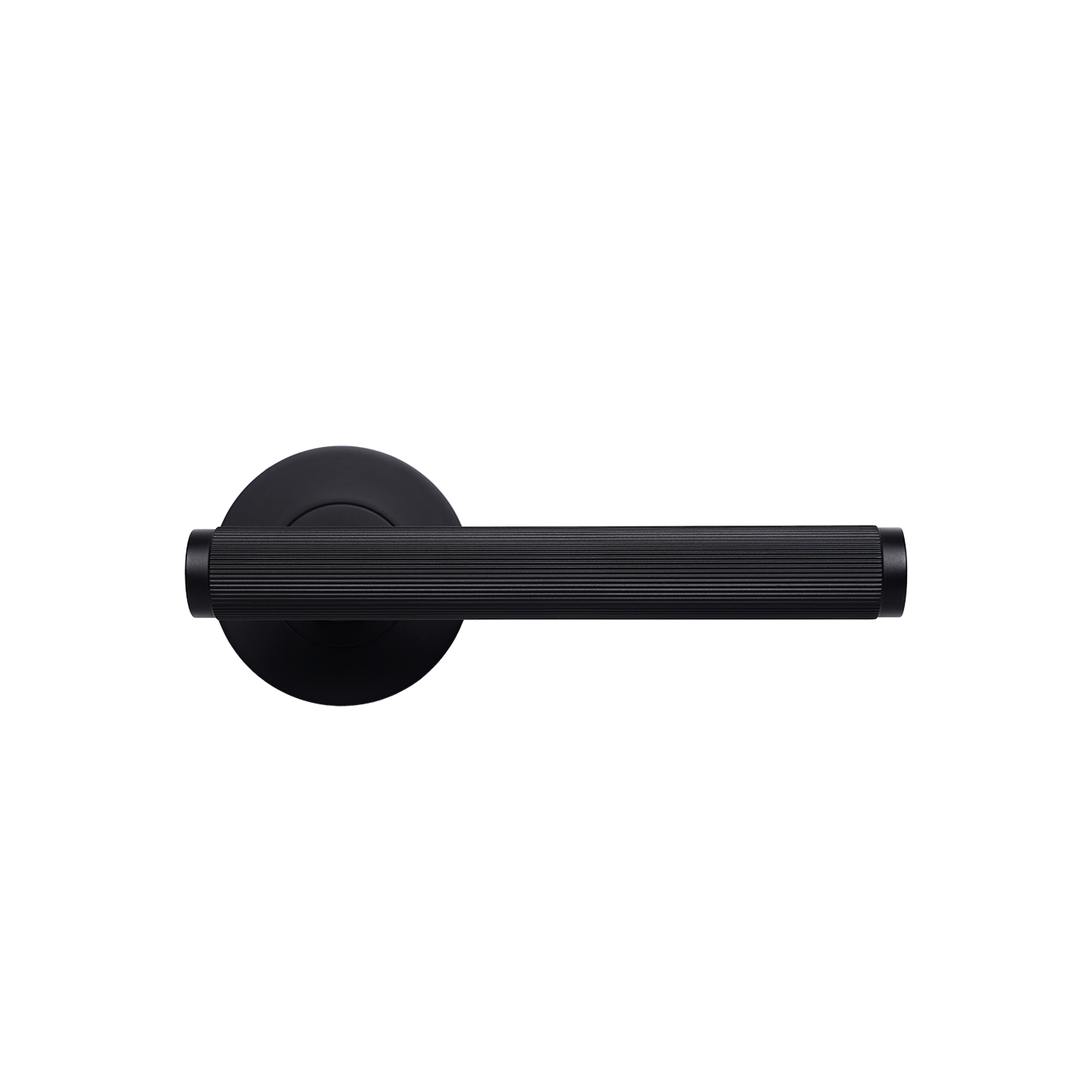 Momo Bellevue Solid Brass Lined Lever Entrance Set In Matt Black (1)