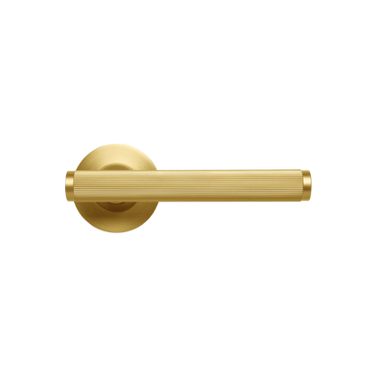 Momo Bellevue Solid Brass Lined Mortice Lock Privacy Lever Set In Brushed Satin Brass (1)