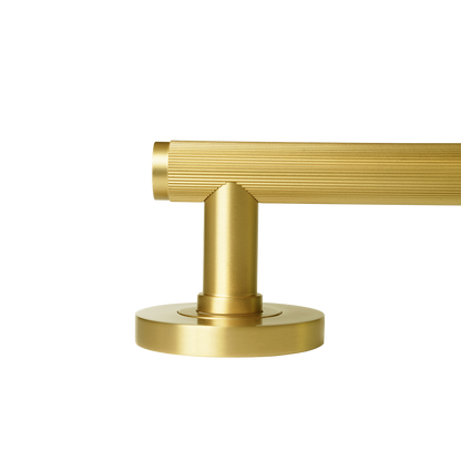 Momo Bellevue Solid Brass Lined Mortice Lock Privacy Lever Set In Brushed Satin Brass (3)