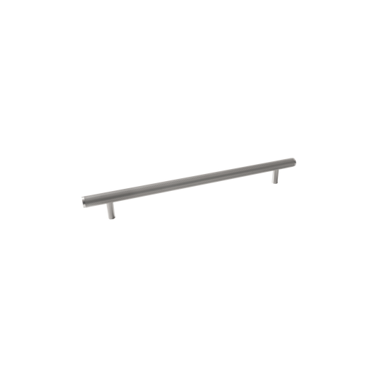 Momo Bellevue Lined Solid Brass Door Pull Handle In Dull Brushed Nickel