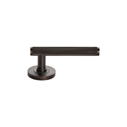Momo Bellevue Knurled Lever Handle Set Dark Bronze (1)