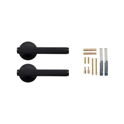 Momo Bellevue Knurled Lever Handle Matt Black (2)