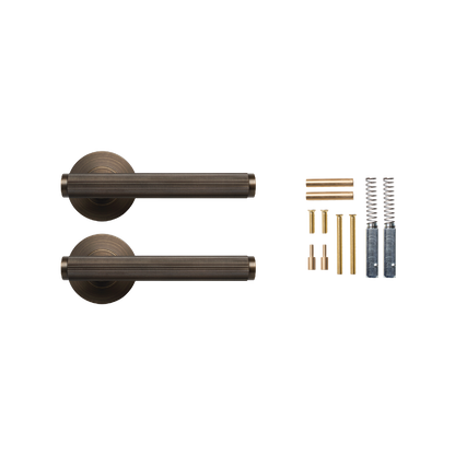 Momo Bellevue Lined Lever Handle Set Bronze (2)