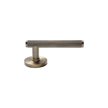 Momo Bellevue Solid Brass Lined Mortice Lock Passage Lever Set In Dark Brushed Brass (2)